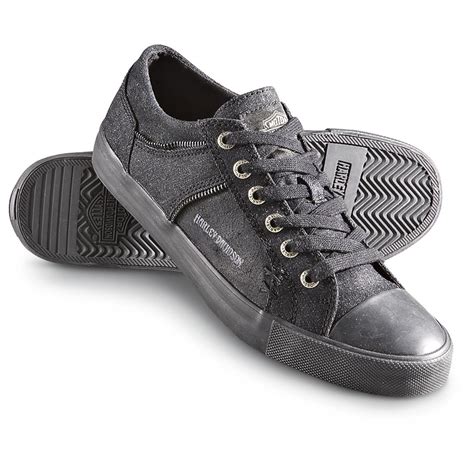 You will find them all on limeroad.com. Men's Harley - Davidson® Leo Canvas Shoes, Black - 185079 ...