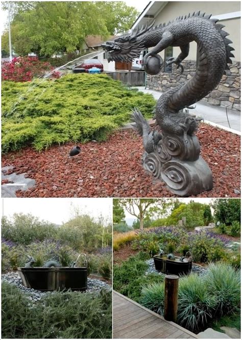 This little pond surrounded by round river stones has become home to beautiful goldfish. 10 Inspiring Chinese Dragon Home Decor Ideas