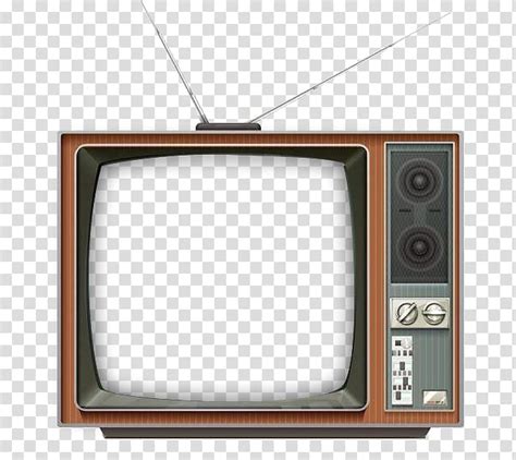 Vintage Crt Television Television Drawing Cartoon Tv Set Transparent