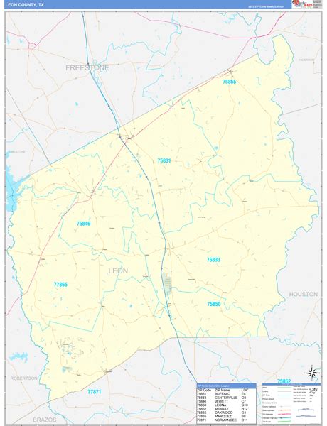 Maps Of Leon County Texas Marketmaps Com