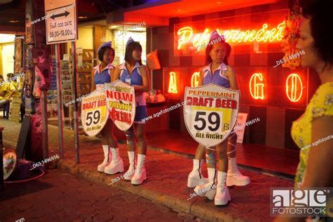 Thailand Pattaya Beach Resort And Centre For Sex Tourism Girls Outside