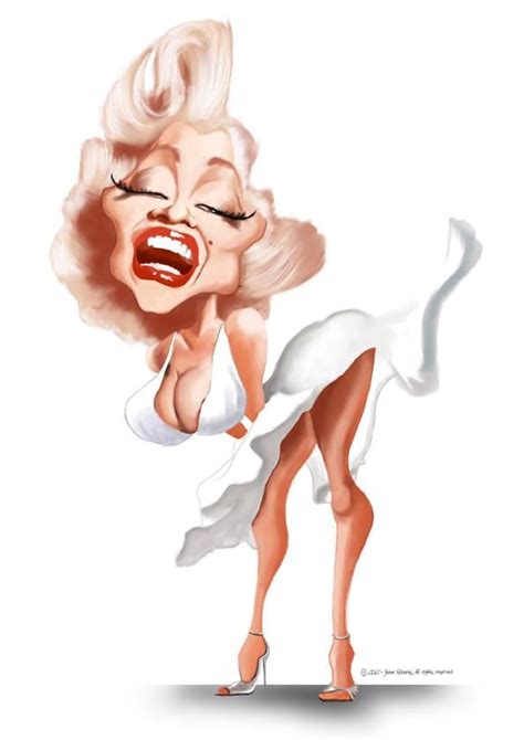 Marilyn Monroe Caricature Celebrity Caricatures Caricature Artist