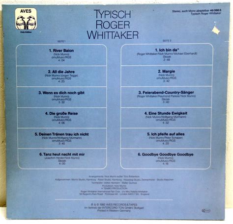 12 Vinyl Typisch Roger Whittaker Ebay