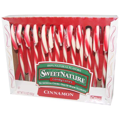 Spangler Sweetnature Candy Canes Cinnamon 12 St 150 G Usa