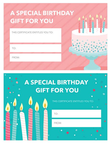 Gift certificate template will greatly help you to make a stunning gift for someone special on his or her big day. Birthday - Office.com