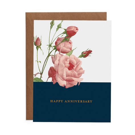 Happy Anniversary Greeting Card Lost Art Stationery