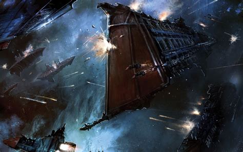 Artwork Fantasy Art Digital Art Spaceship War Battle Space