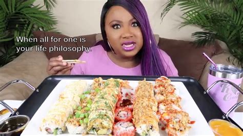 🍣 Mukbangers Eating Too Much Sushi Youtube