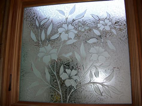 Small circles pattern the metal component of the design, allowing general ambient light to pass through the profile in addition to the generous amount of light shining below. Etched Glass Windows Provide Great Privacy - Sans Soucie ...