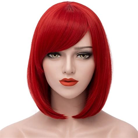 Cheap Red Bob Wig With Bangs Find Red Bob Wig With Bangs Deals On Line