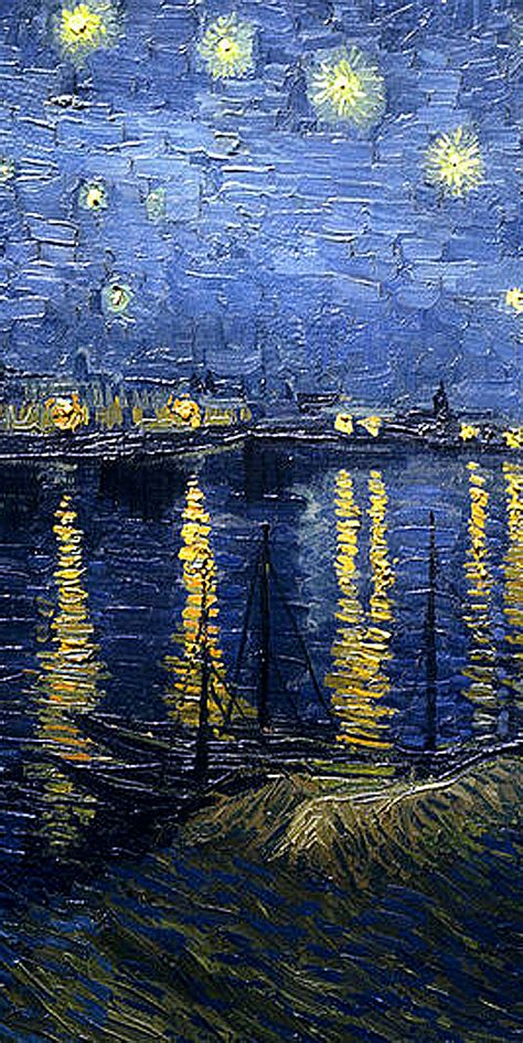 Vincent Van Gogh Starry Night Over The Rhone Detail Center Dipinti
