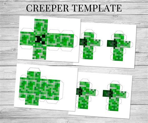 Minecraft Printable Steve And Creeper Minecraft Birthday Party Supplies