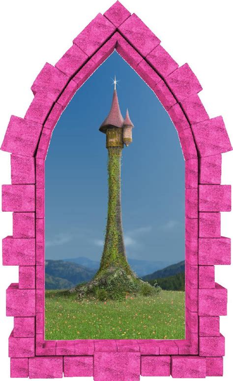 Rapunzel S Castle Tower Castle Window Wall Decal 3D Wall Etsy