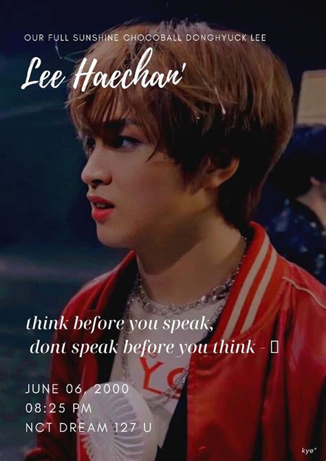 Nct Quotes Haechan Nct Nct Dream Quotes