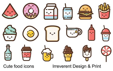 Cute Food Stickers Perfect For Planners Bujo Kids Fun And Etsy Uk