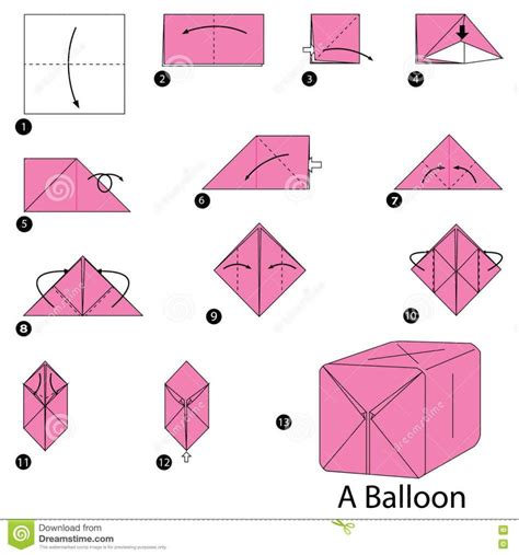 Step By Step Easy Origami Balloon Jadwal Bus