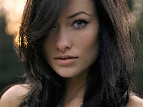 Hd Wallpaper Olivia Wilde Women Brunette Blue Eyes Actress Face