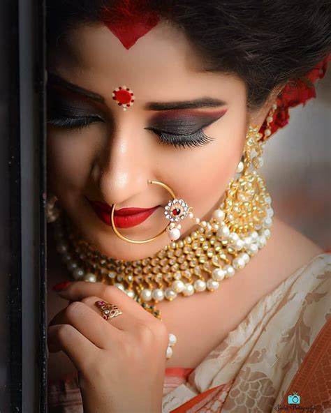 Image May Contain One Or More People And Closeup Bengali Bridal