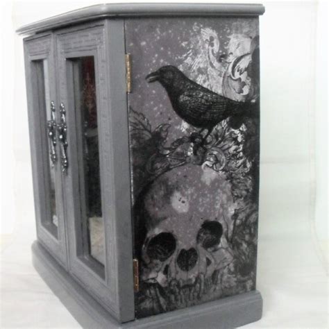 Gothic Jewelry Box Skull Jewelry Box Skull And Raven