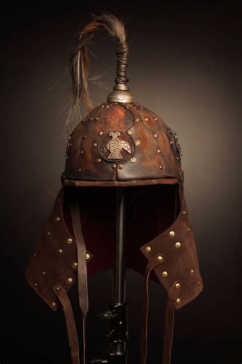 Medieval Battle Leather Helmet Fantasy Warrior Ren Faire Men Etsy