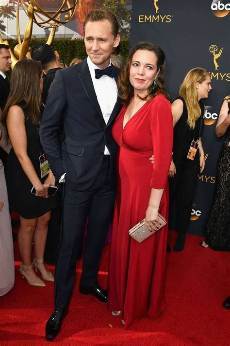 Tom Hiddleston With Olivia Coleman Who Wore A Dress By Suzannah