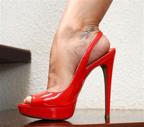 Platform Red High Heel Slingbacks Heels Red High Heels Fashion High