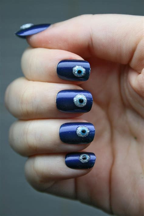Evil Eye Nail Art Eye Nail Art Evil Eye Nails Hair And Nails