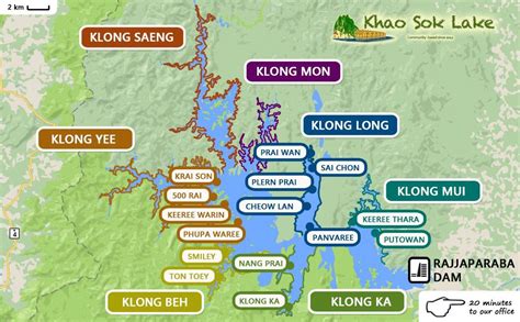 Learn More About Cheow Lan Lake With Our Detailed Map Khao Sok