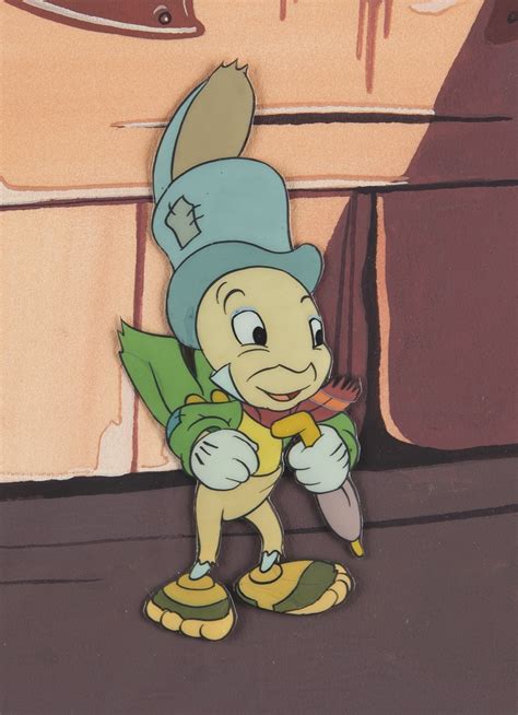 Jiminy Cricket Production Cel From Pinocchio Rr Auction
