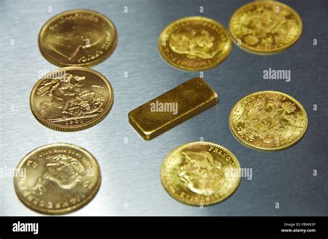 Gold Coins Stock Photo Alamy