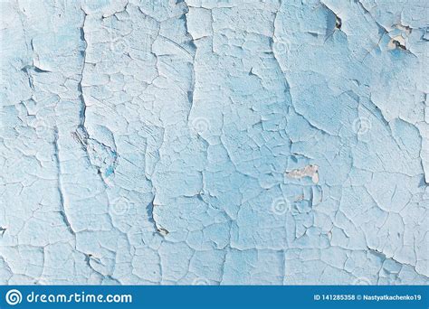 Blue Texture With Scratches And Cracks Blue Background Stock Photo