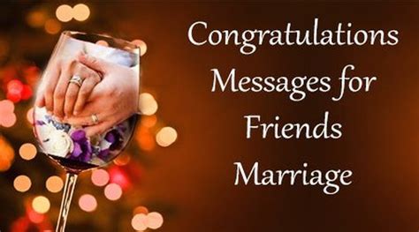 Congratulations Messages For Friends Marriage