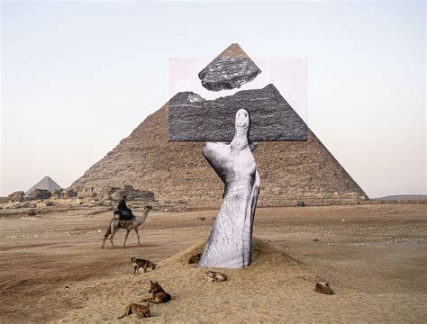 Artist Jrs Latest Installation Transforms The Great Pyramids Of Giza
