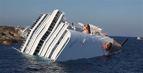 Costa Concordia Accident Pictures Of Cruise Ship Sinking Off Coast Of