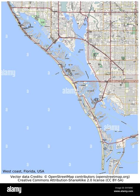 Map Of Florida West Coast Cities Printable Maps World Map
