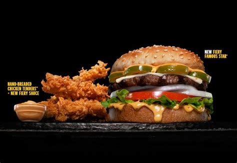 Hardees New Fiery Menu Featuring The Fiery Famous Star Burger And