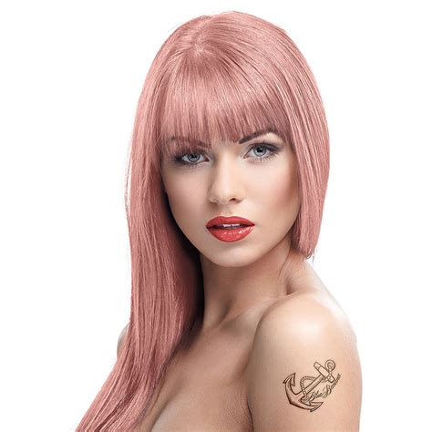 Crazy Color Semi Permanent Rose Gold Hair Dye 100ml Pink