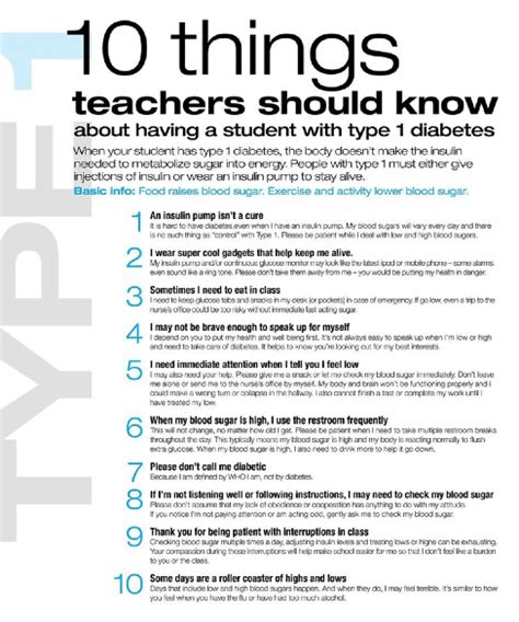 Type 1 Diabetics 10 Things Teachers Should Know For My Son With Type