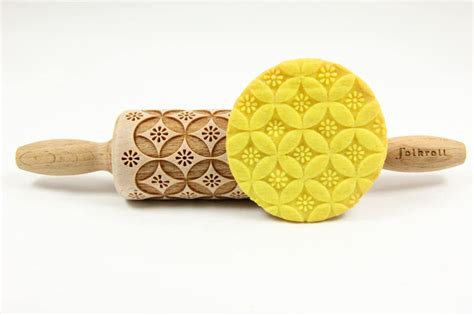 Chinese Pattern Junior Engraved Rolling Pin For Cookies Etsy