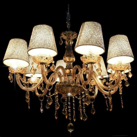 6 Light Crystal Chandelier Ceiling Lamp European Style Candle Pendant Light