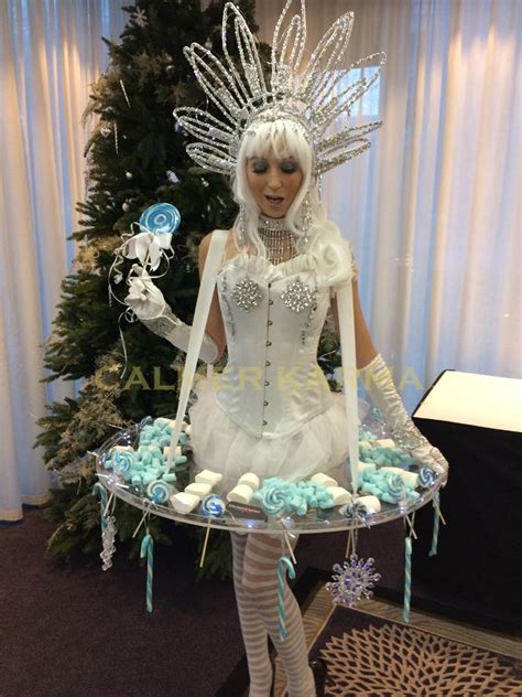 Winter Wonderland themed entertainment to hire  Winter Kisses canape