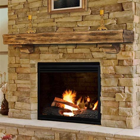 Wood Fireplace Mantel Shelves Fireplace Design Ideas