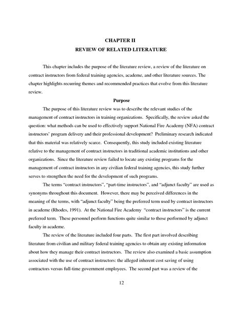 Chapter 2 Thesis Sample Review Of Related Literature Thesis Title