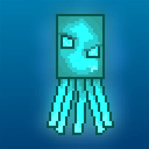 Squid Minecraft Pixel Art