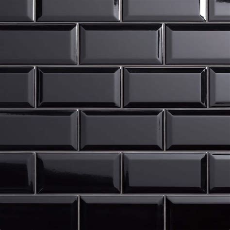 Black Wall Tile Texture