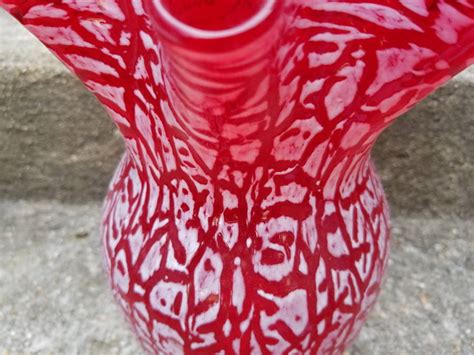 Red Glass Vase Antiques Board