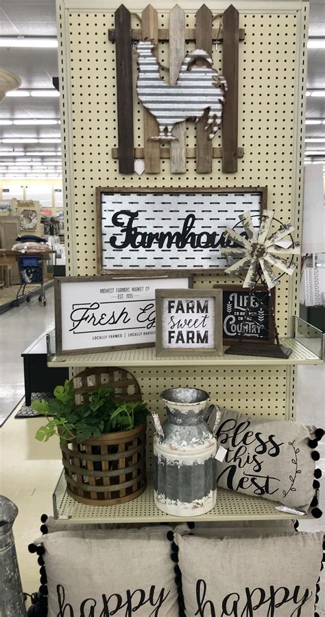 If you love farmhouse style, you are going to love today's project! Hobby lobby merchandising displays | Hobby lobby decor ...