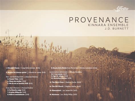Choral Featured Album Provenance