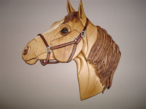 Horse Head Intarsia Intarsia Wood Intarsia Woodworking Christmas