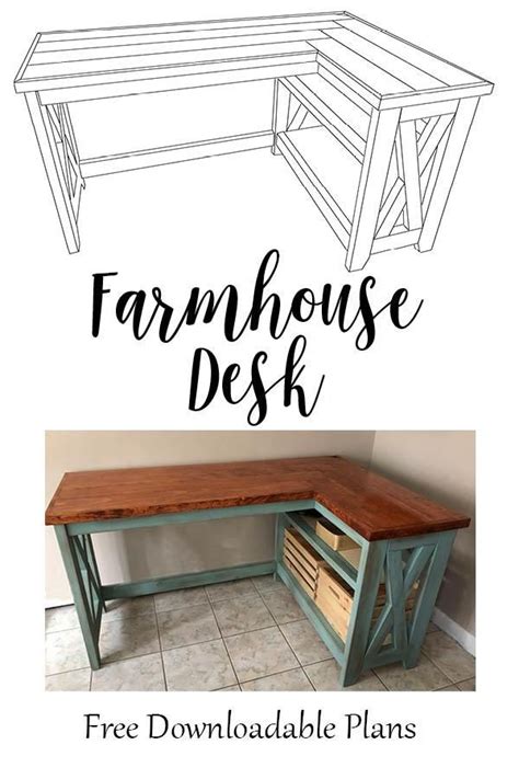 The Farmhouse Desk With Free Plans For It